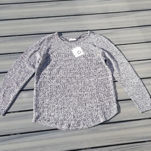 large black & white sweater